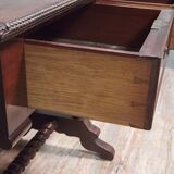 Napoleon III period winged desk table in mahogany