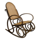 Rocking chair in wood and cane