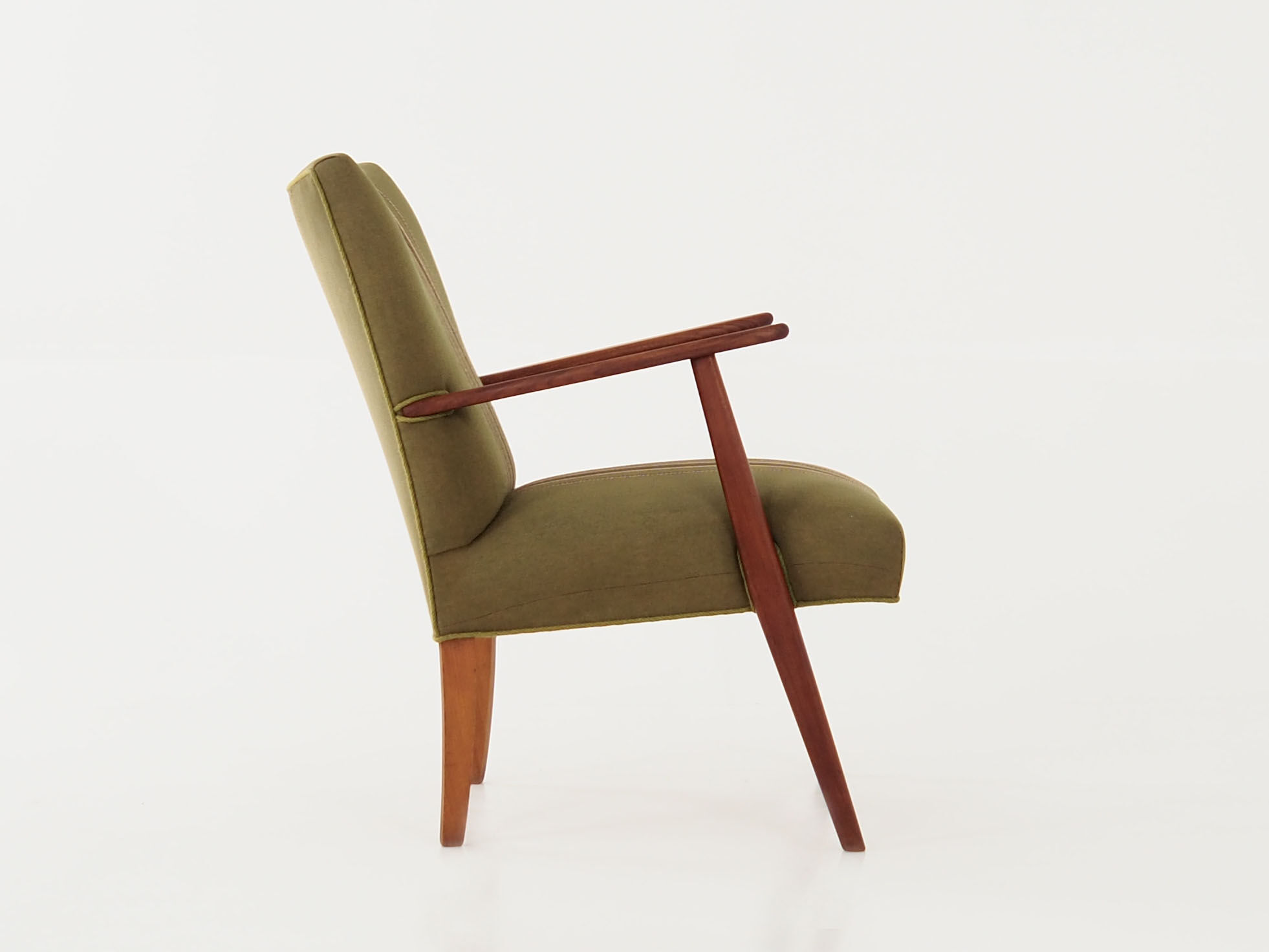 Armchair, teak construction, Scandinavian design of the 70s