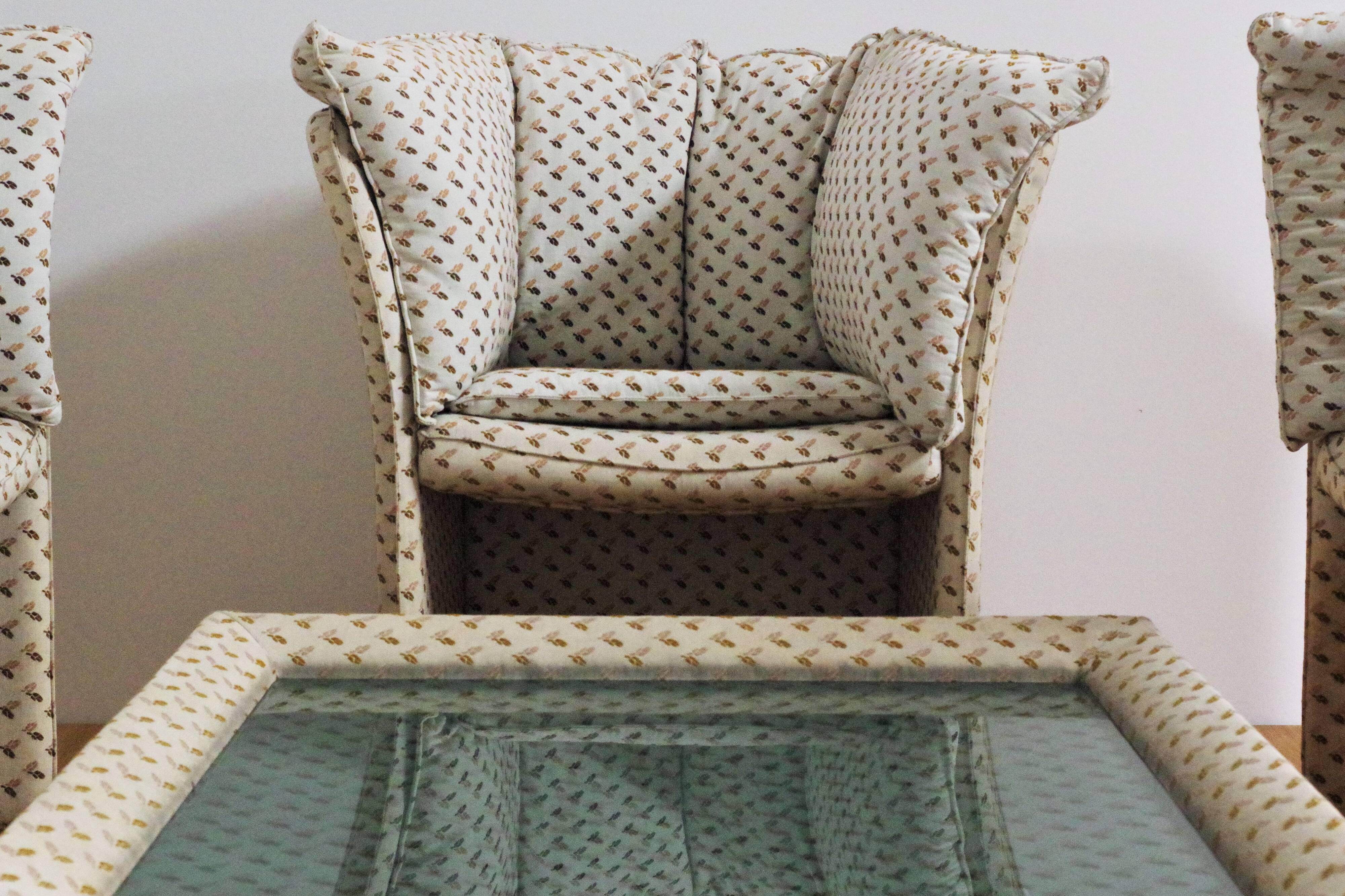 Armchairs and coffee table