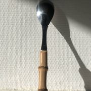 Cutlery set with bamboo handles