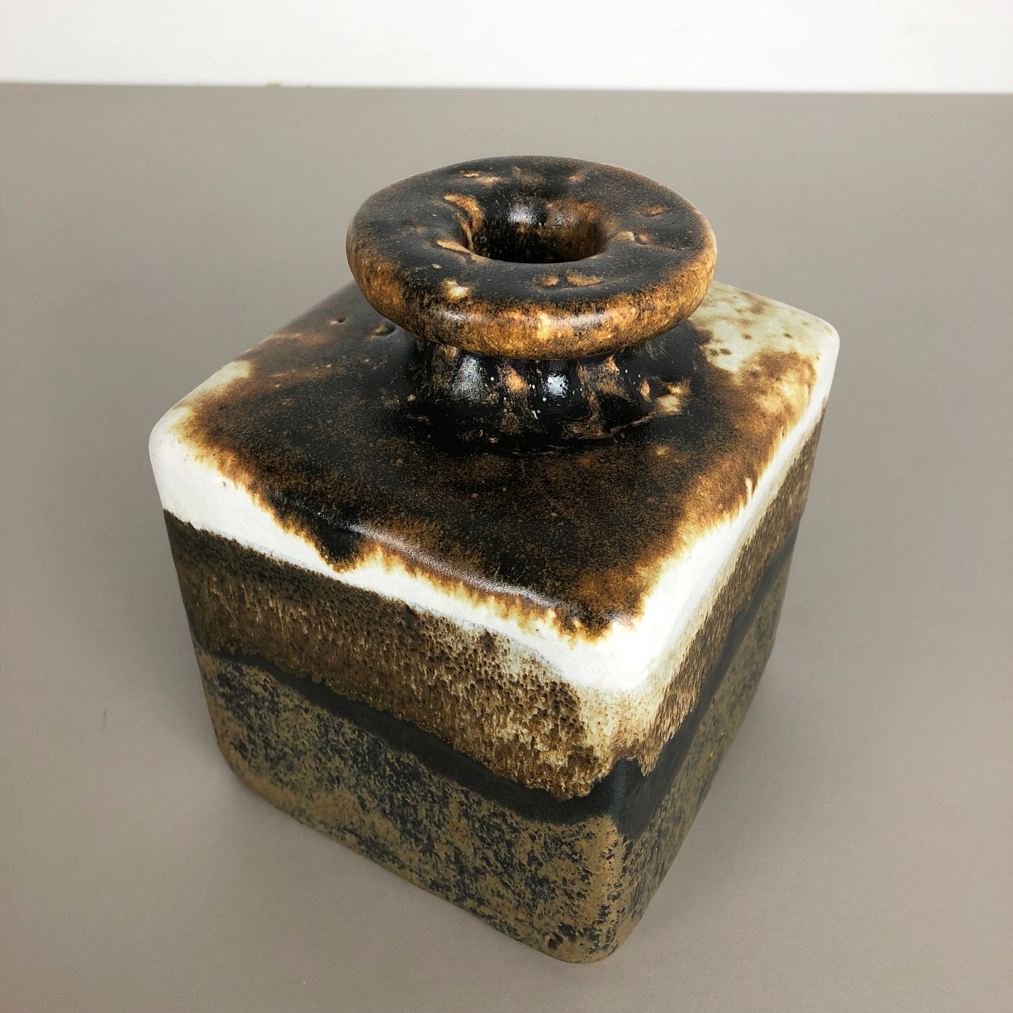 Vase par Babara Stehr Ceramics super rare 1970s ceramic studio pottery Allemagne