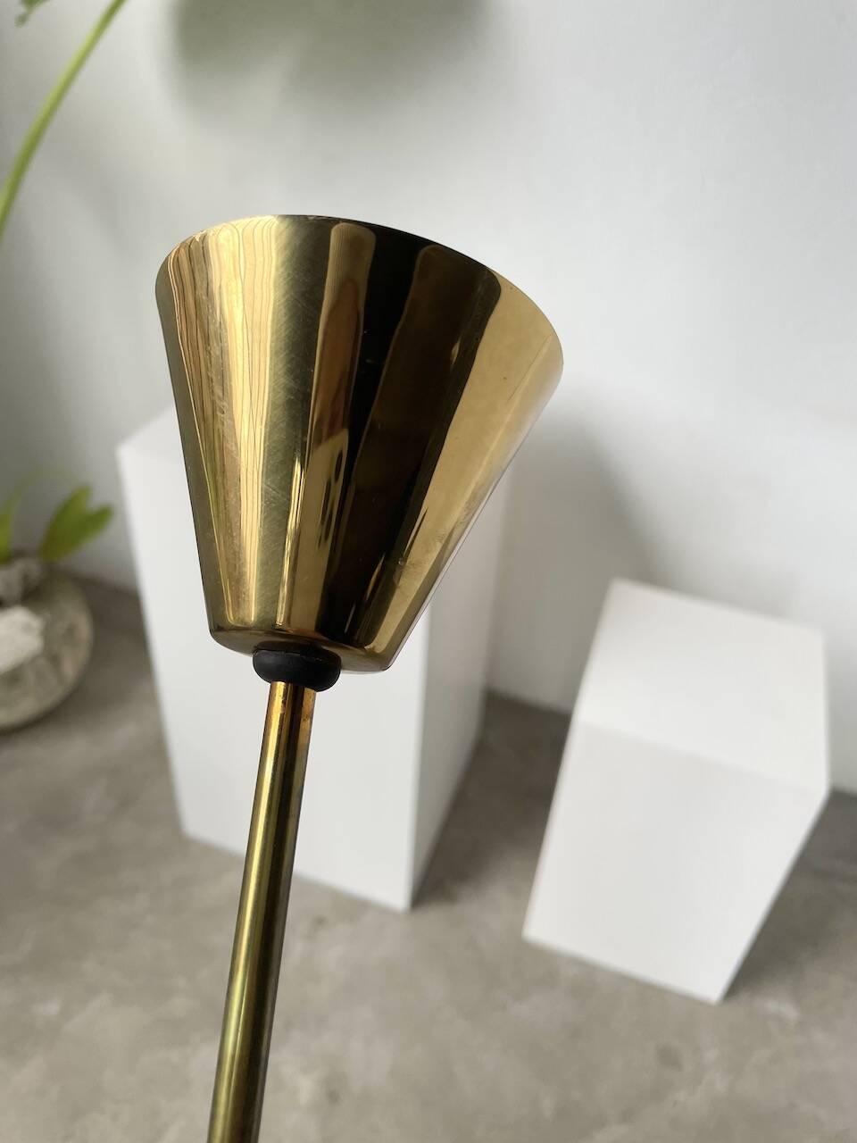 70s granite Perspex pendant light