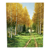 Green landscape signed in 2014