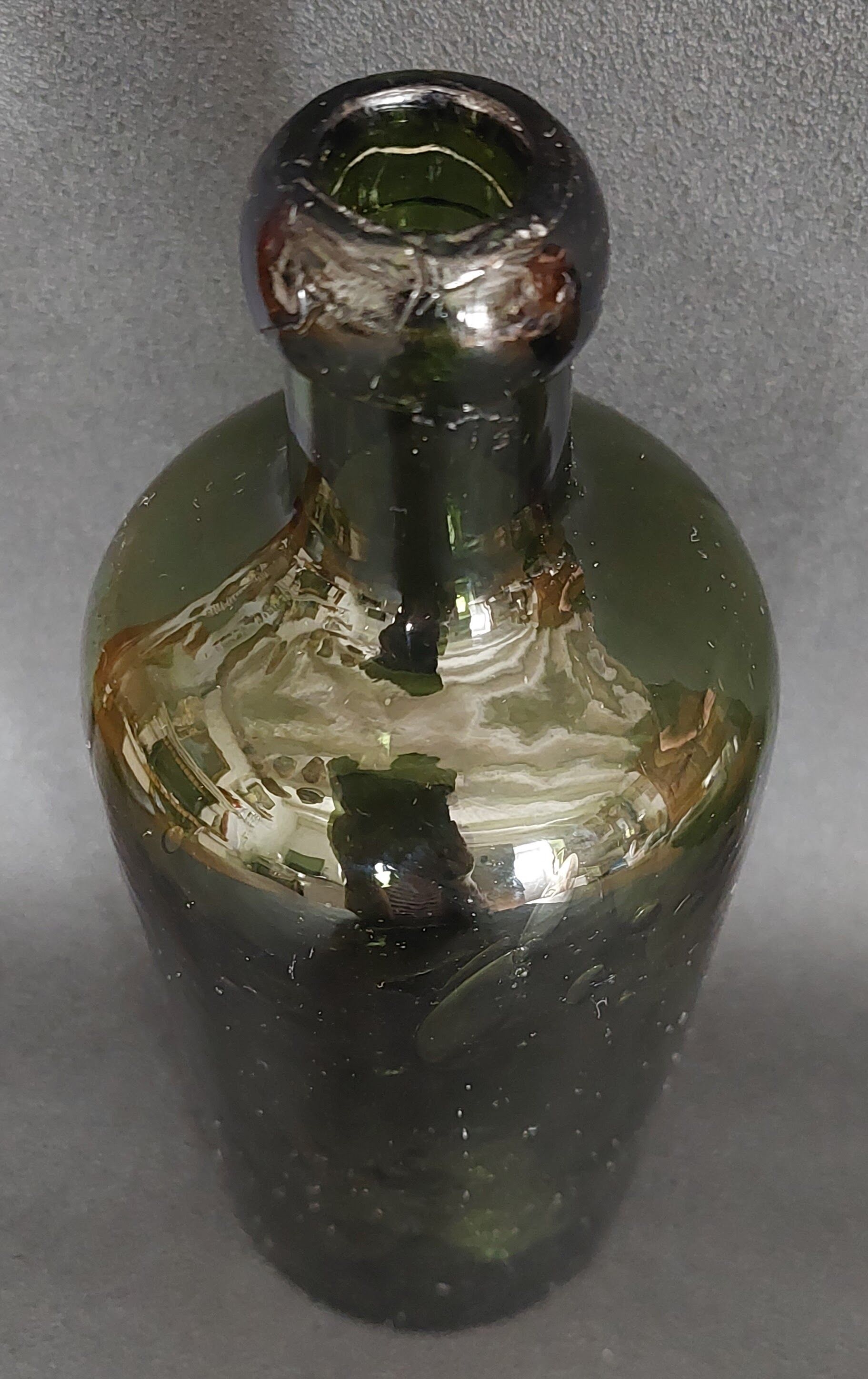 Old glass bottle Hunyadi Janos Bitterquelle early 10th century