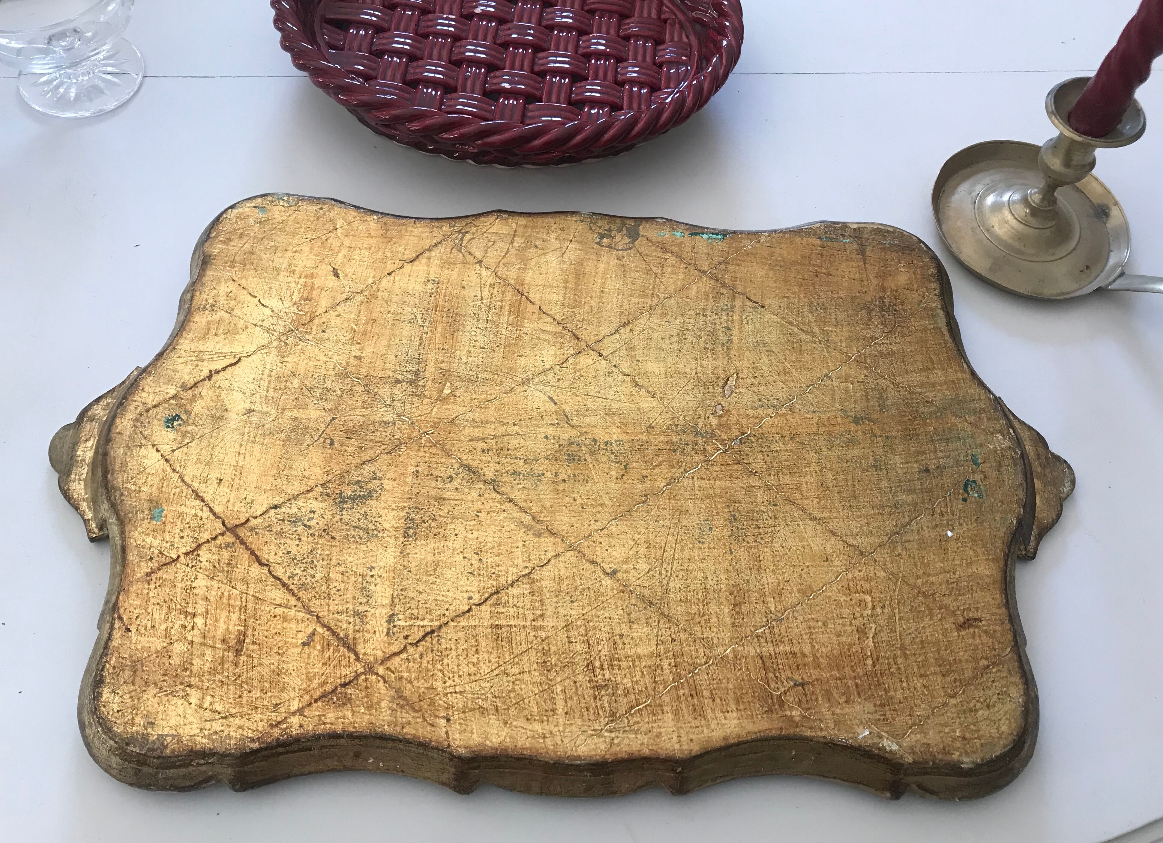 Vintage Florentine tray