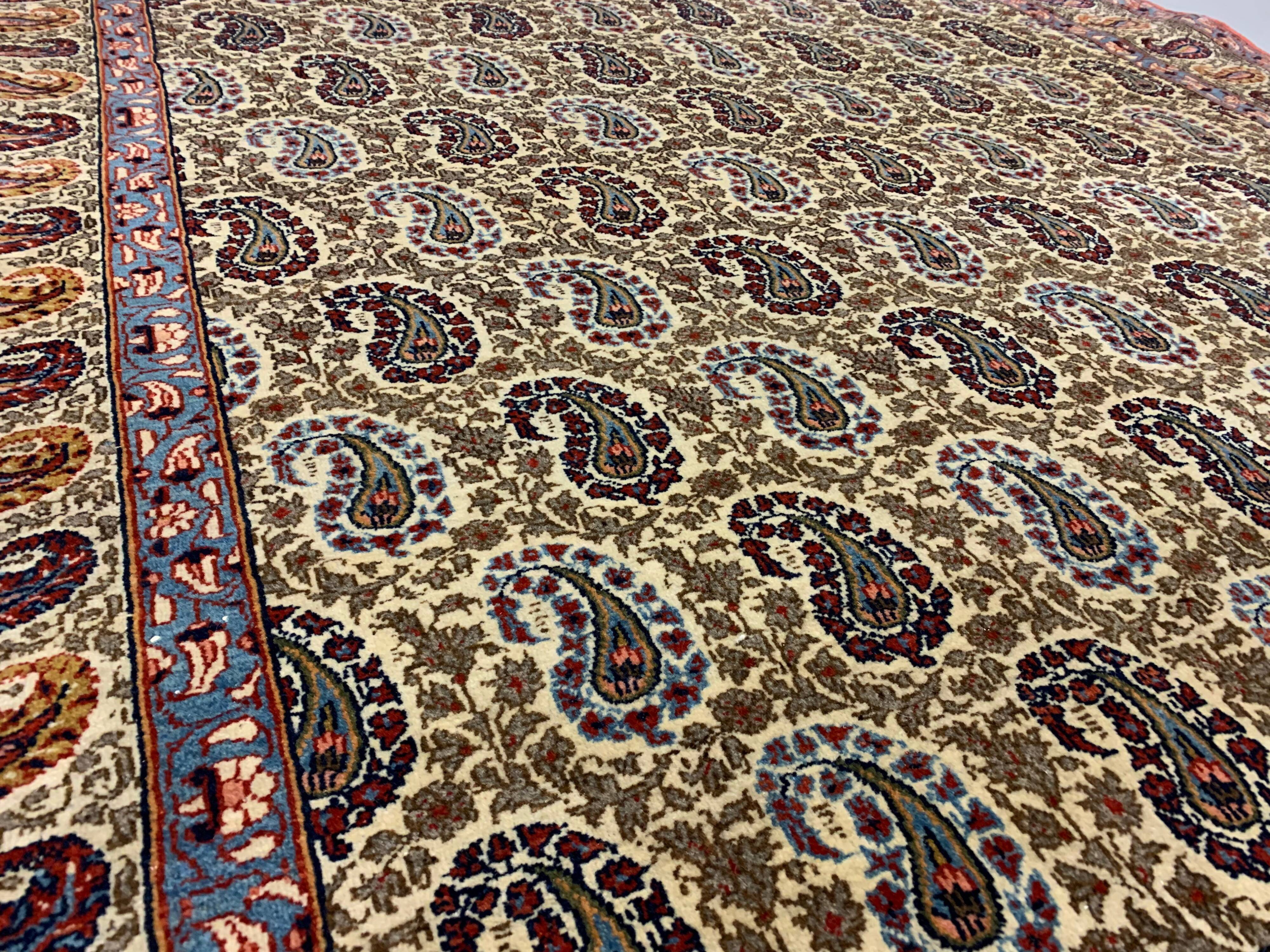 Vintage Tribal Rug 203x136 cm Wool Oriental Hand Made Rug Red, Beige, Blue