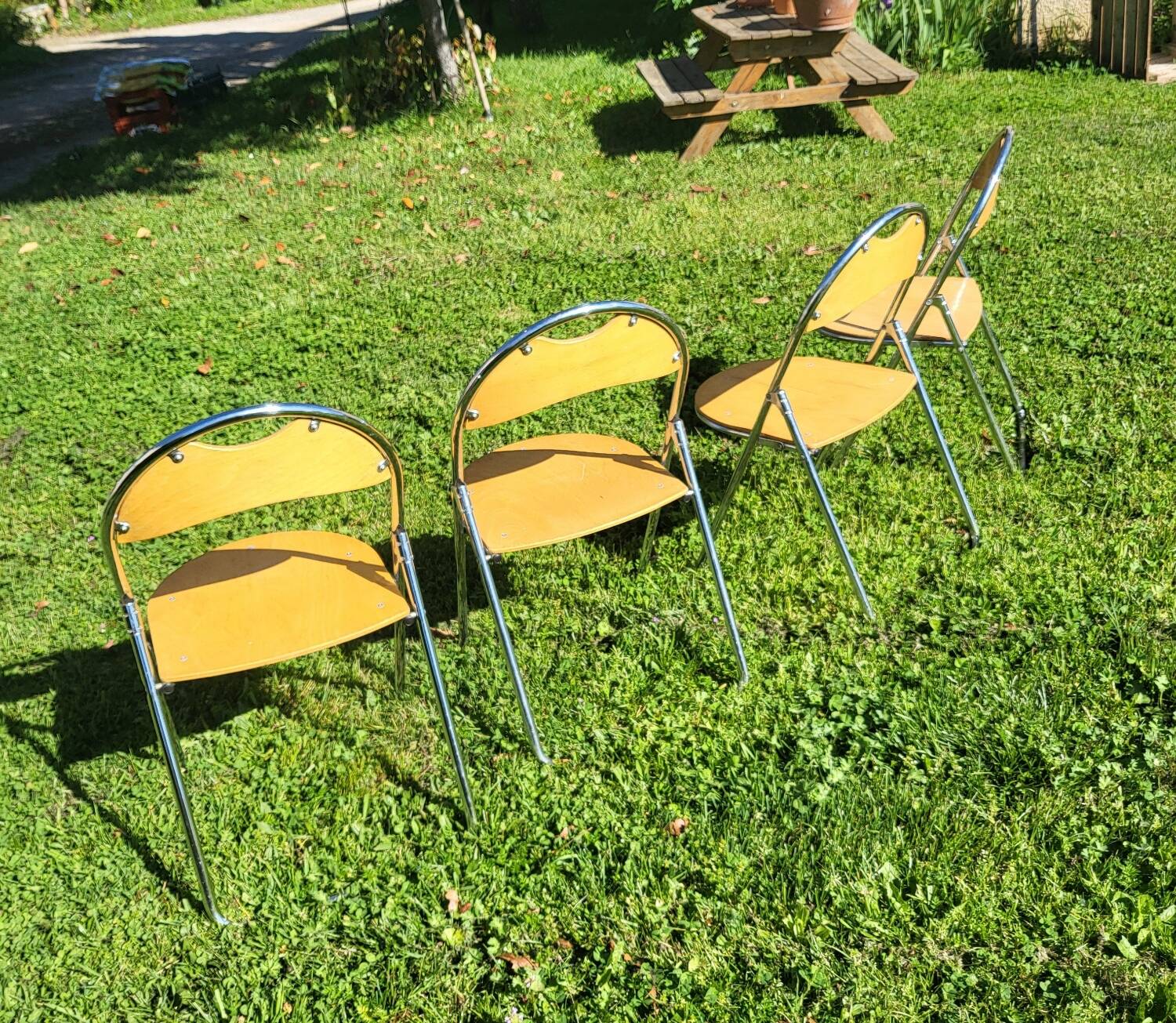 Set of 4 folding chairs PLIA CASTELLI OTK GOZ