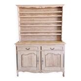 Oak sideboard fully sandblasted and varnished.