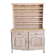 Oak sideboard fully sandblasted and varnished.