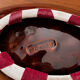 Large Vallauris bowl in glazed ceramic, free form – vintage