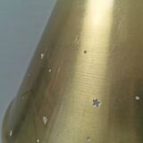 Hanging lamp from Danish Fog&Mørup 1950s, made of solid brass.