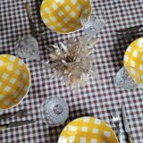 La Redoute x Selency set of 4 yellow semi-deep plates