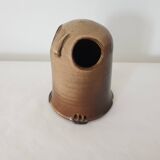 Zoomorphic ceramic candle holder / tealight holder Owl Signed Jean Yves Chevilly