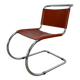 MR10 Mies Van Der Rohe chair, leather, 1980s