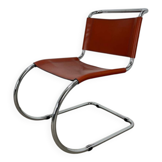 Chaise MR10 Mies Van Der Rohe, cuir, années 80