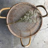Rattan and wicker coffee table