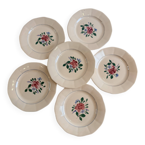 Lot de 6 assiettes plates