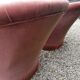 Paire de chauffeuses crapaud velours rose