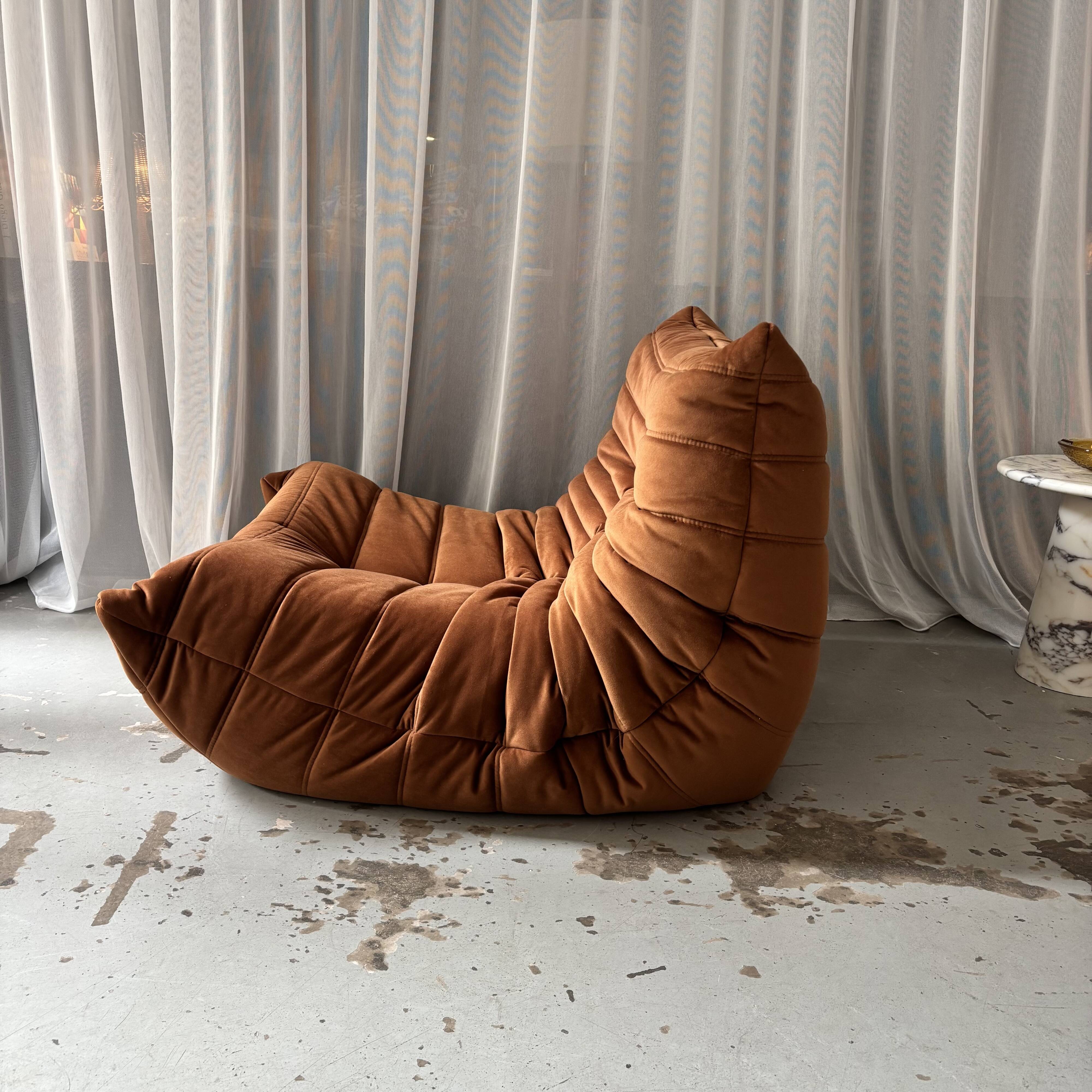 Brown Togo armchair