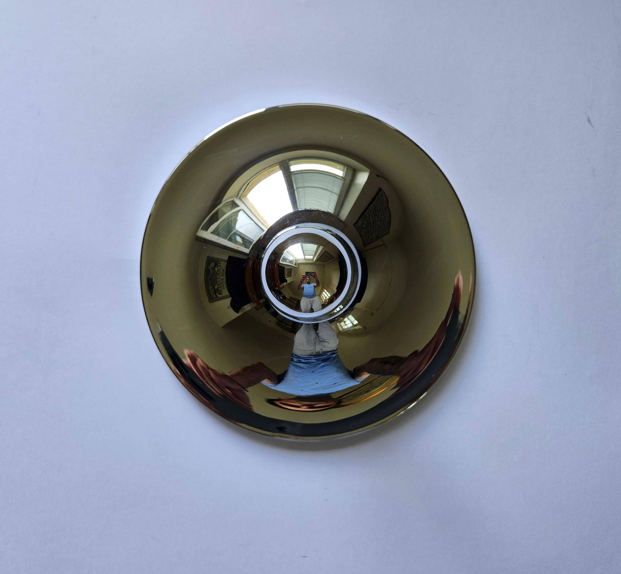 Chrome Ceiling or Wall Light by Charlotte Perriand, Sölken, 1960s