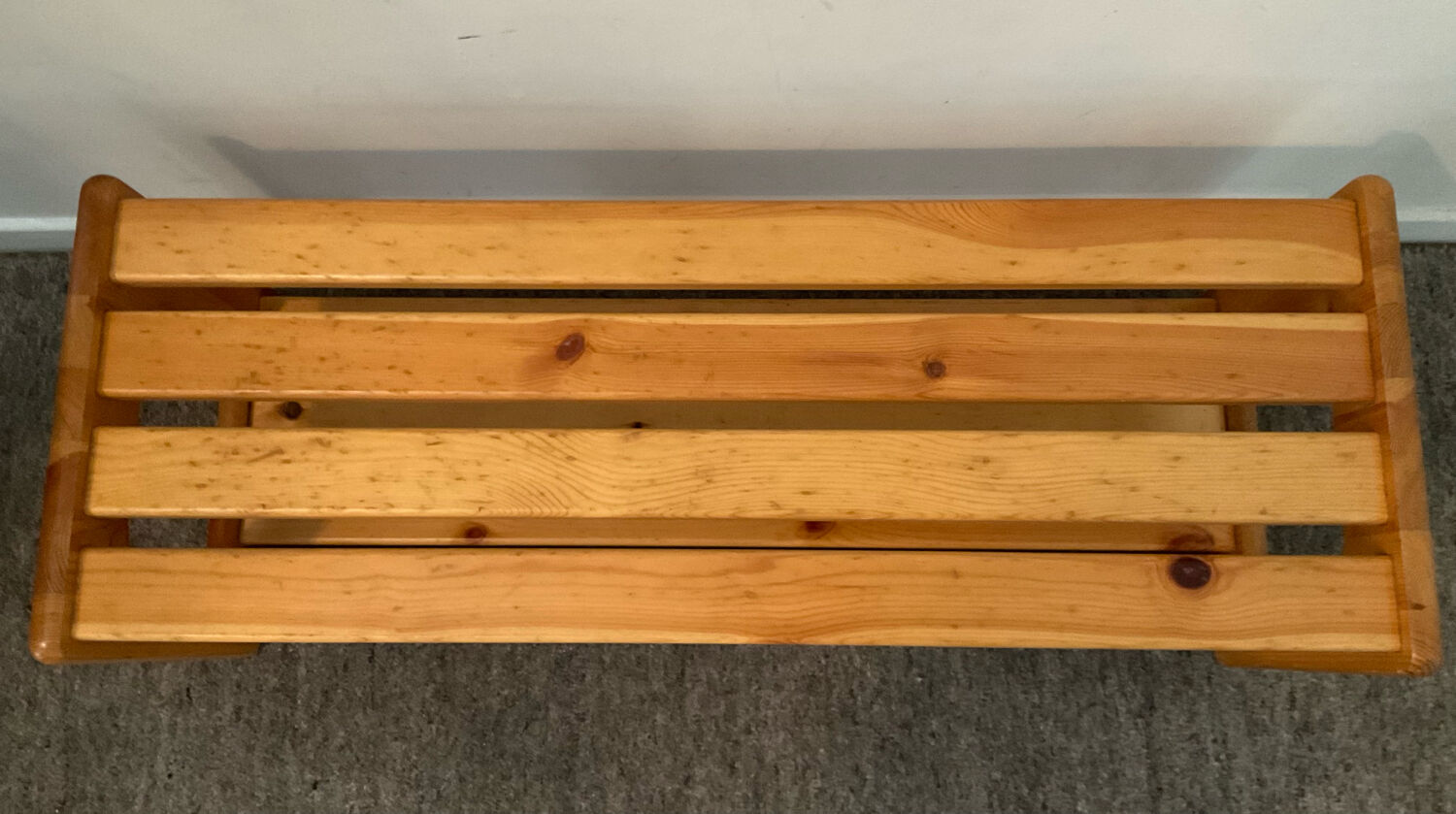 Scandinavian bench in solid pine 70s-80s