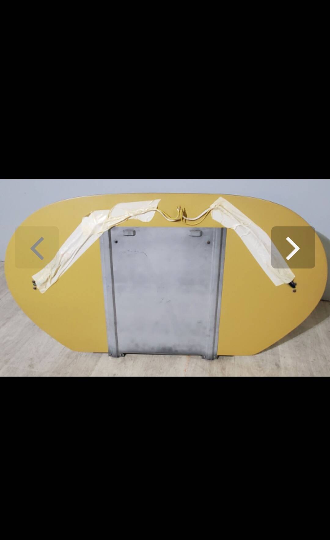 Lupi luxor oval mirror in smoked glass, 1960.70