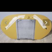 Lupi luxor oval mirror in smoked glass, 1960.70