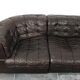 De Sede DS-11 three seater in chocolate braun leather