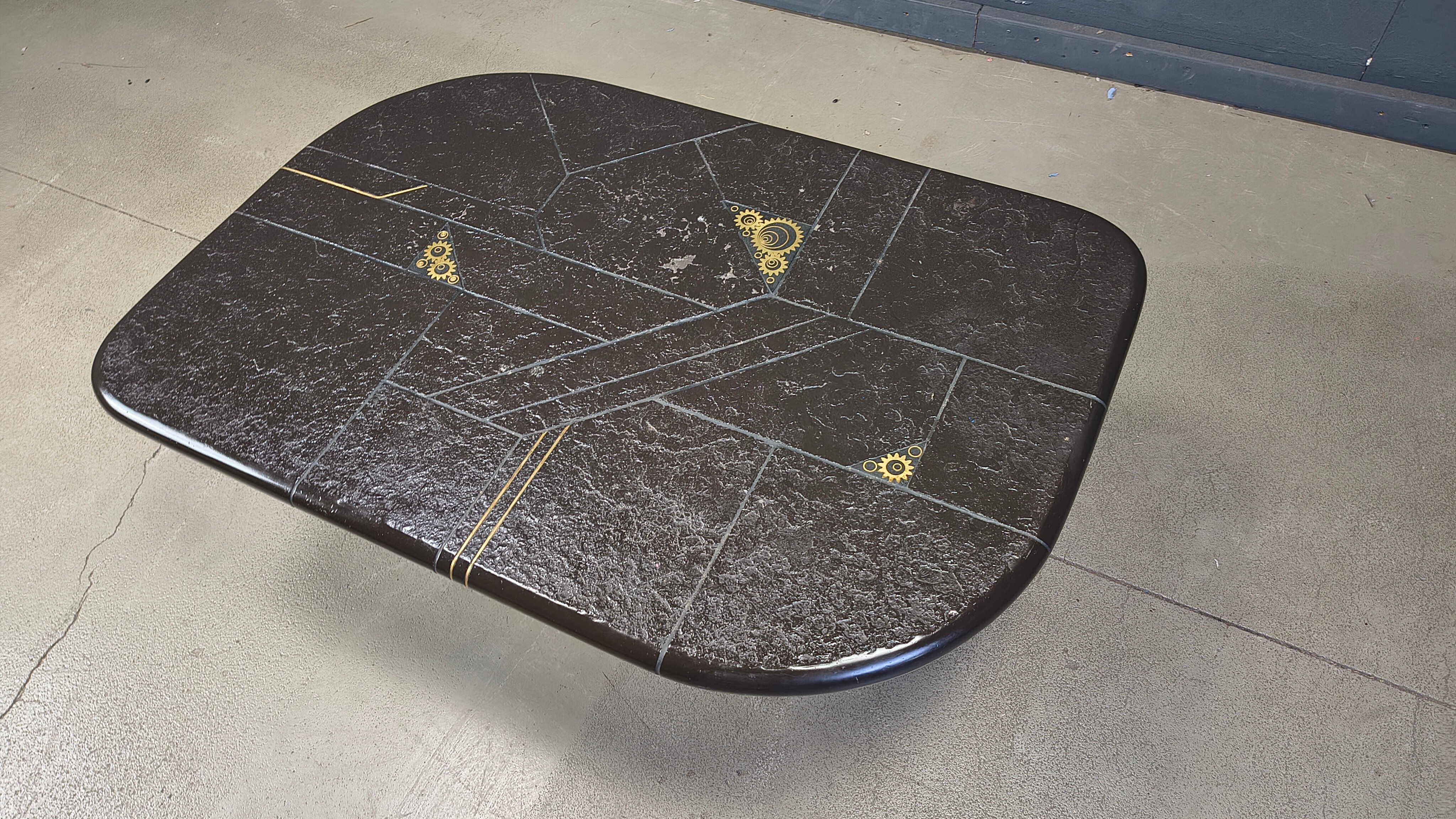 Paul Kingma attributed coffee table, 1980s
