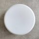 Round vintage ribbed glass ceiling lamp