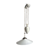 Suspension opaline ancienne monté et baisse