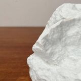 Vintage white porcelain rock vase from KPM Royal Porcelain, 1970s.