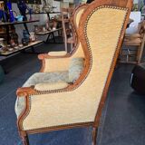 Louis XVI bergère armchairs, late 19th - early 20th century