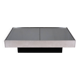 Mirror coffee table with bar, Willy Rizzo for Cidue, Italy, 1970s