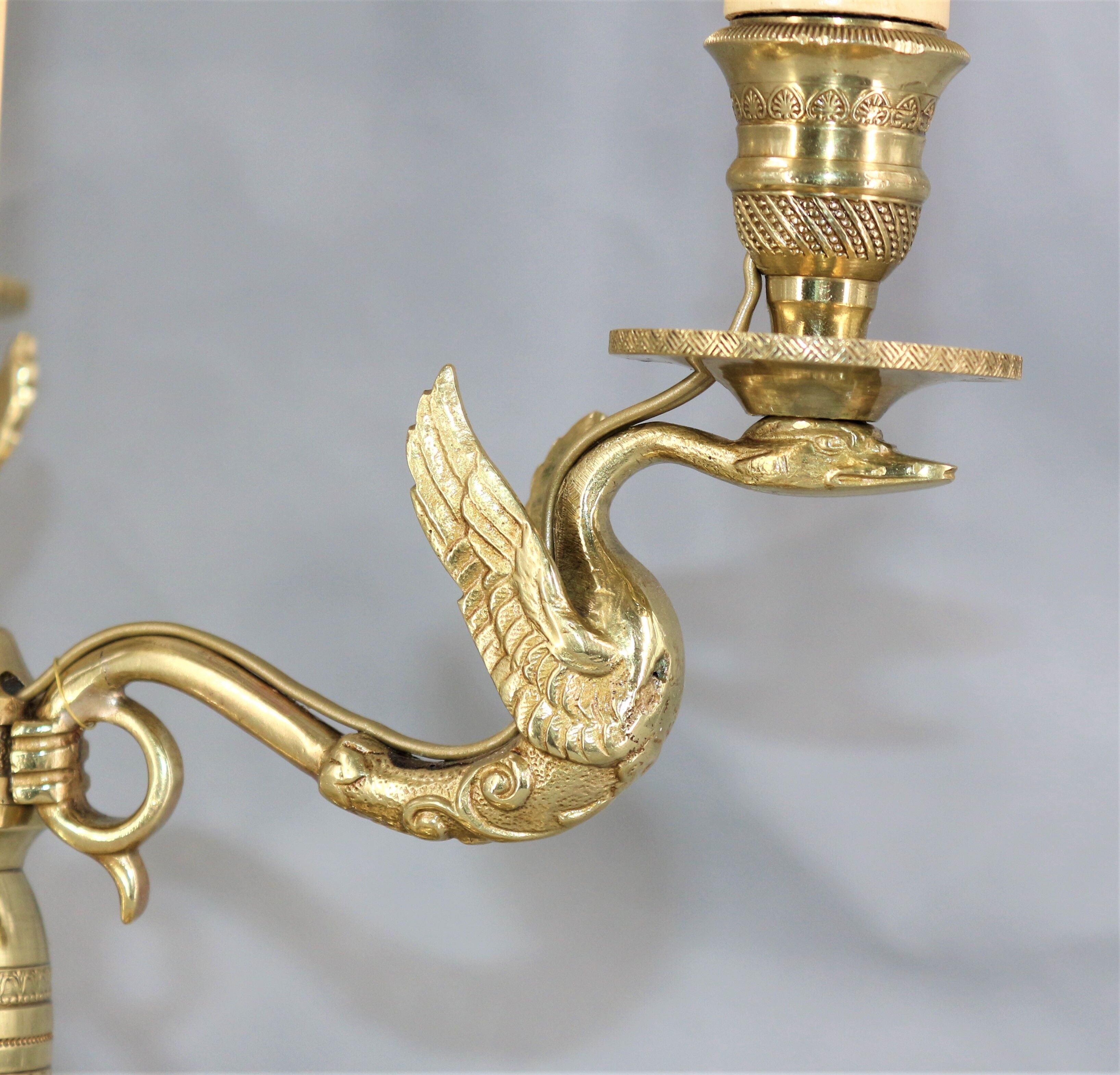 Empire style solid bronze hot water bottle lamp