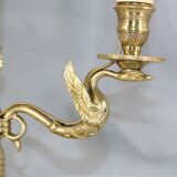 Empire style solid bronze hot water bottle lamp