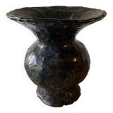 Ancien vase en terre cuite emaillée
