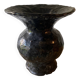 Old enamelled terracotta vase