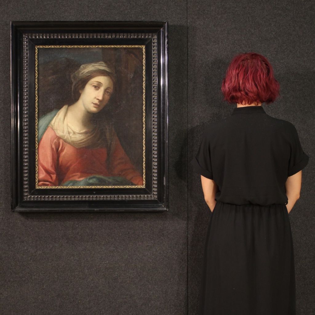 Portrait antique d’une dame de la seconde moitié du 17ème siècle