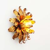 Italian gilt floral wall or ceiling light