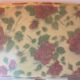 Vintage fiberglass tray 60's floral pink pattern