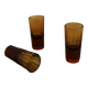Three vintage shot glasses