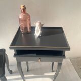 Black and gold bedside table