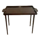 Table bateau d’appoint pliante en acajou massif (1920)