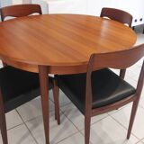 Scandinavian extendable table, vintage teak, 1970s