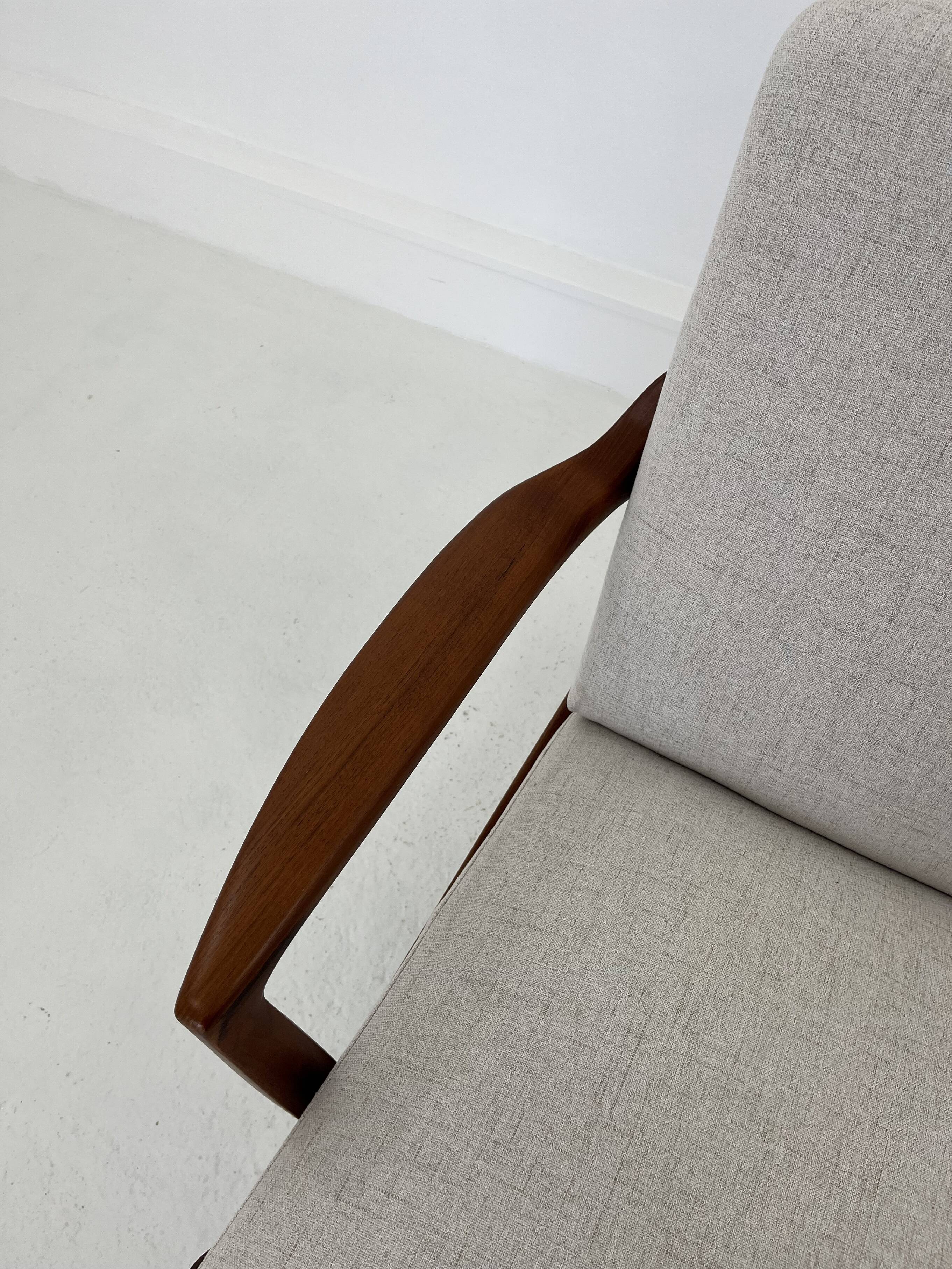 Fauteuil Fd125 par Tove & Edvard Kindt-Larsen pour France & Son, 1960