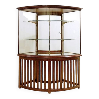 Large curved Showcase Cabinet - 1940s