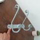 Vintage wrought iron wall coat rack