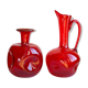 Paire de pichets verre soufflé vintage